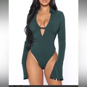 Rumor Has It Ribbed Bodysuit